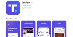 Listing of Truth Social in iOS App Store